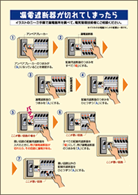漏電遮断機が切れてしまったら